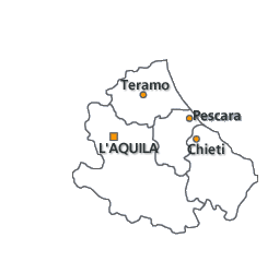 Mappa dell'Abruzzo