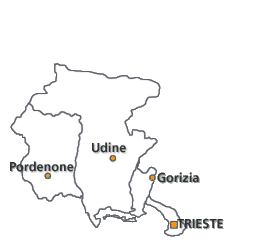Mappa del Friuli Venezia Giulia