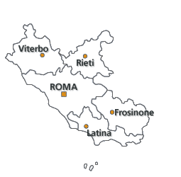 Mappa del Lazio