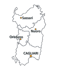 Mappa della Sardegna