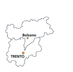 Mappa del Trentino Alto Adige