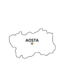 Mappa della Valle d'Aosta