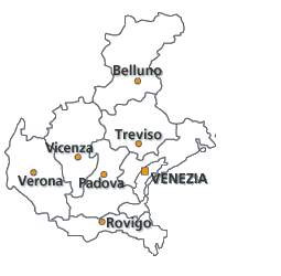 Mappa del Veneto