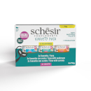 Schesir Complements Multipack umido filetti in brodo per gatti (Mix tonnetto e orata)