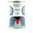 Natural Code for dogs 403 (vitello aringhe e zucca)