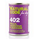 Natural Code for dogs 402 (pollo couscous e zucchini)