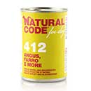 Natural Code for dogs 412 (angus, farro e more)