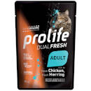 Prolife Dual Fresh Adult Cat umido (pollo e aringa)