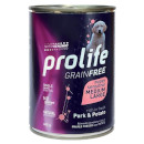 Prolife Grain Free Sensitive Puppy Medium/Large umido (maiale e patate)