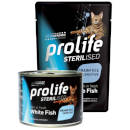 Prolife Sterilised Grain Free Adult Sensitive Cat umido (pesce bianco)